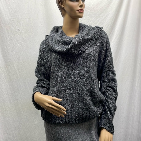 Nine West Sweaters - Nine West Jeans Womens Gray Mix Cowl Neck Sweater